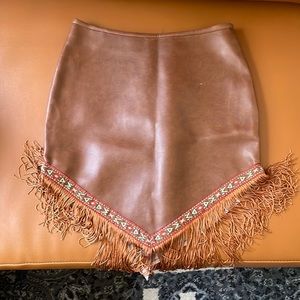 Fringe costume skirt